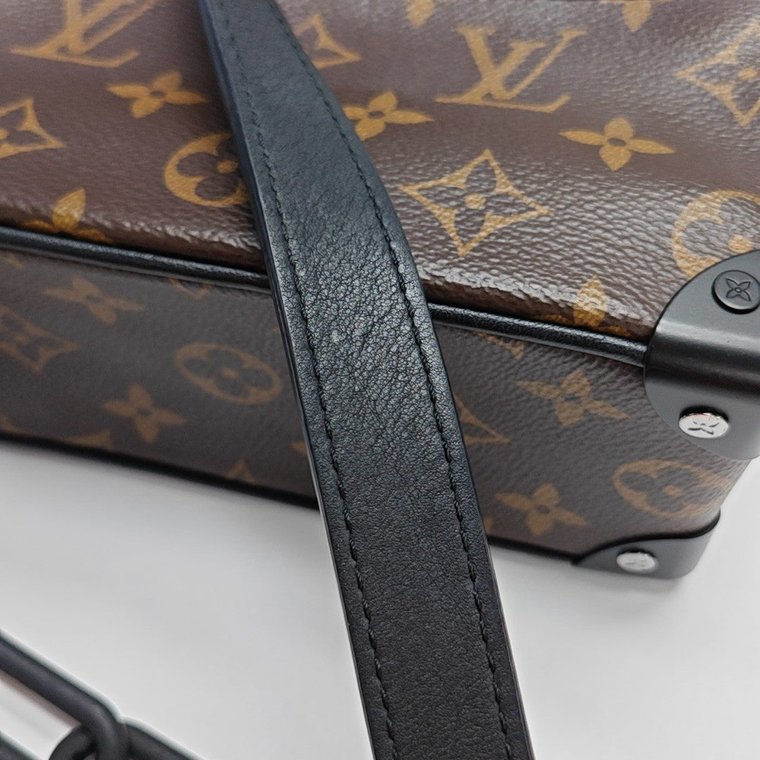 SOFT TRUNK Mini Monogram Coated Canvas Brown