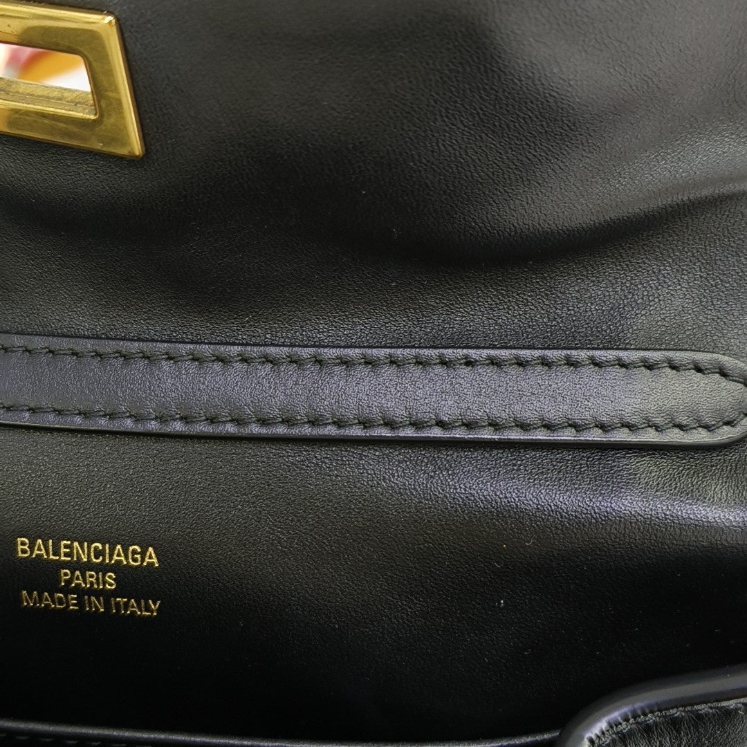 Calfskin Shoulder Bag Mini Black
