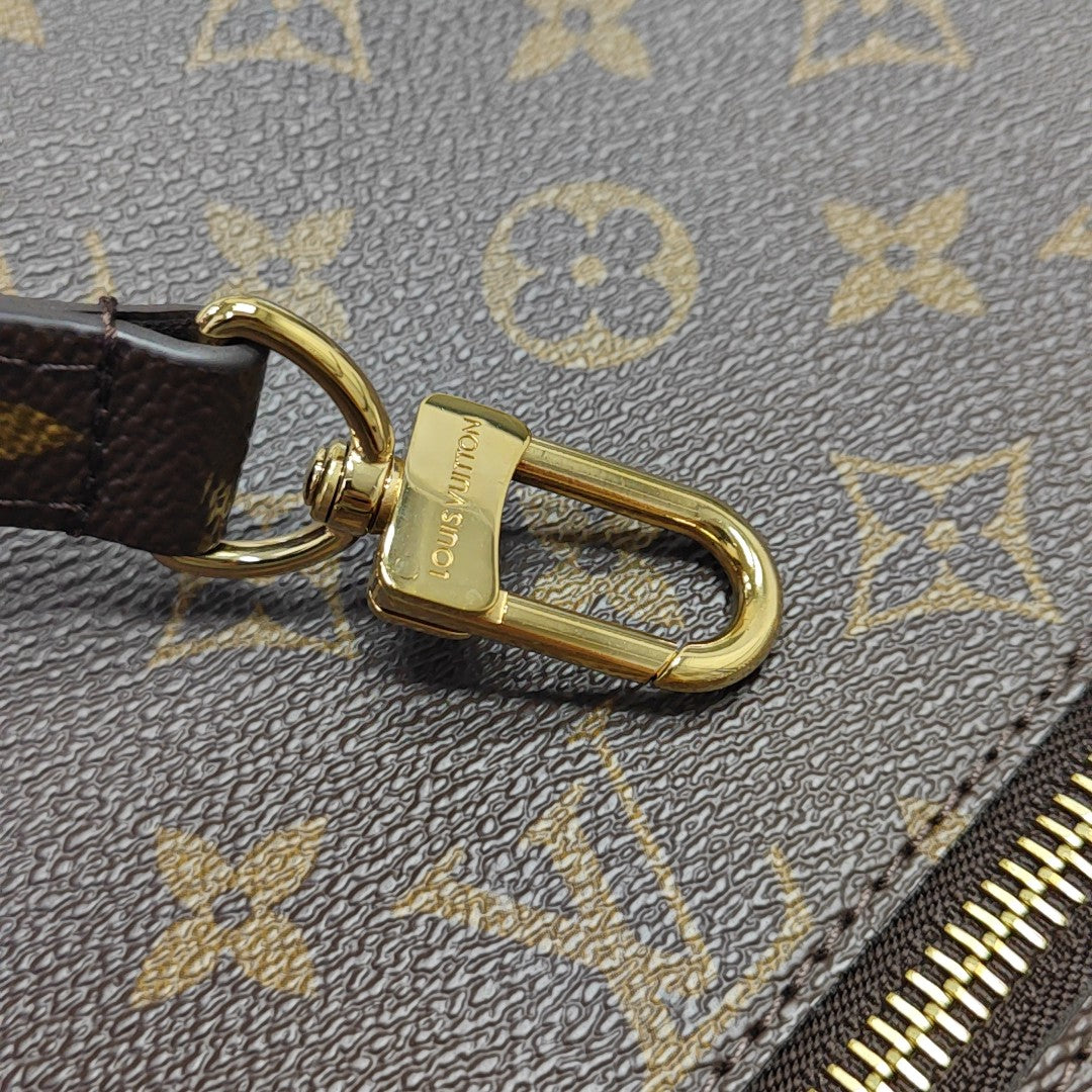 MÉTIS MM Monogram Coated Canvas Brown