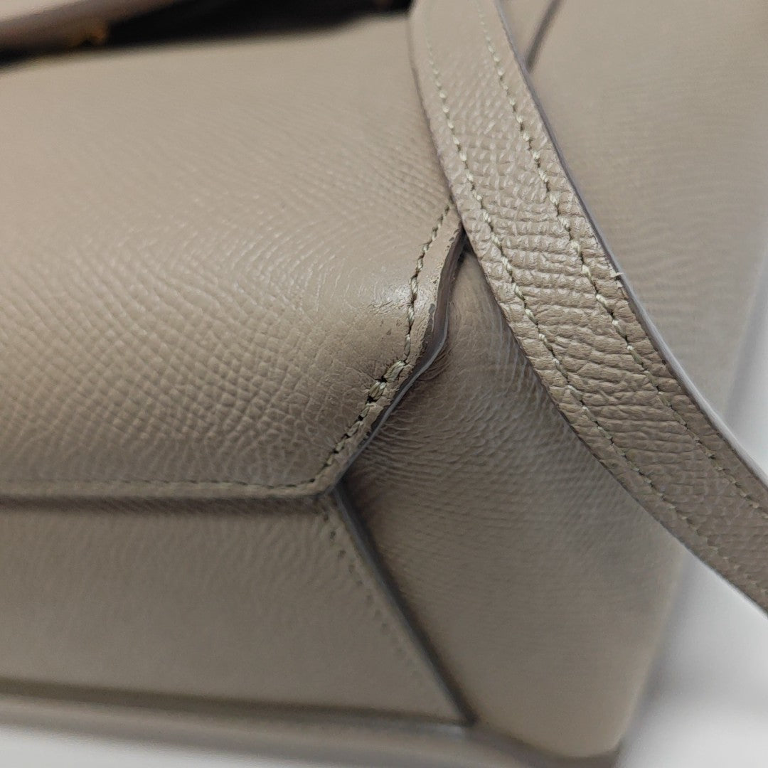BELT Nano Calfskin Gray