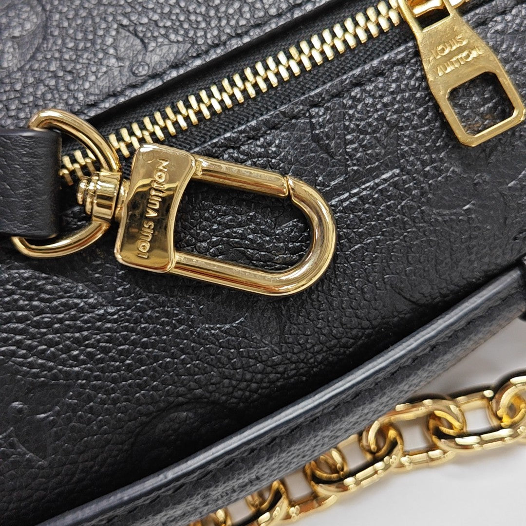 MÉTIS EAST WEST Monogram Calfskin Black