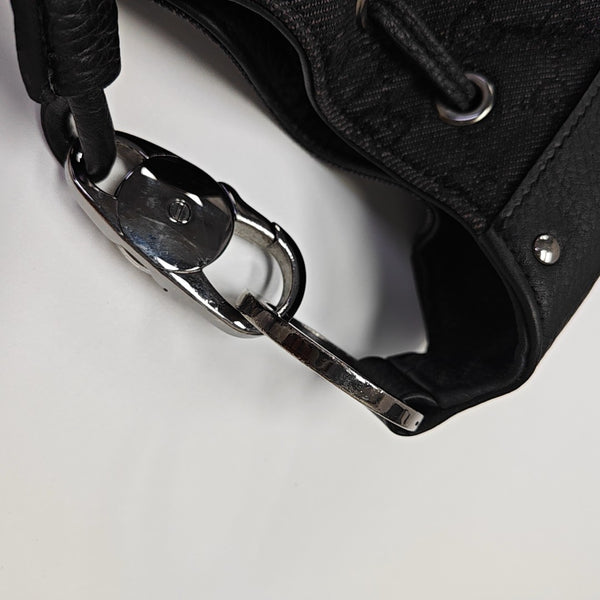Monogram Canvas Tote Bag Black