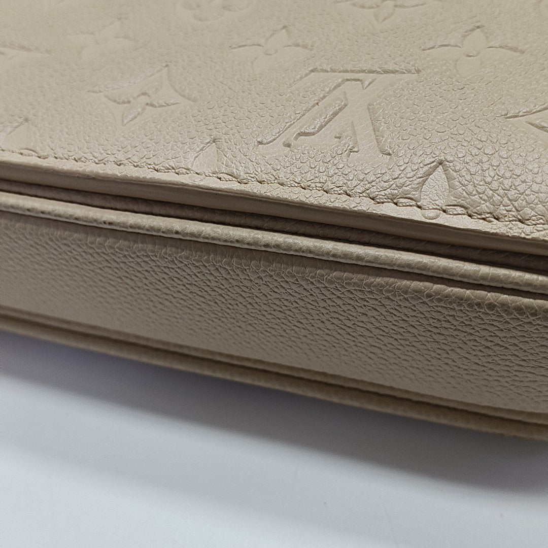 MÉTIS EAST WEST Monogram Calfskin Beige