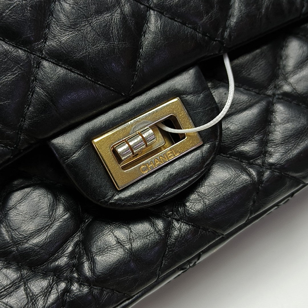 2.55 227 (jumbo) Quilted Calfskin Black