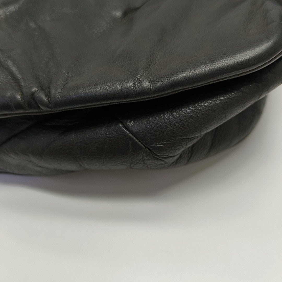 Calfskin Shoulder Bag Black