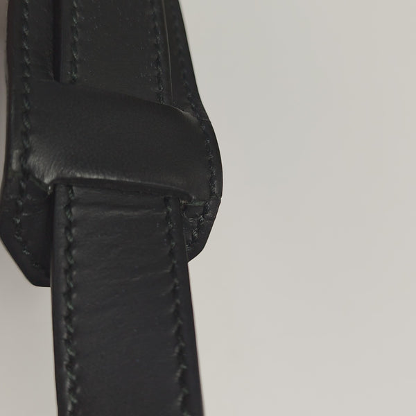 Monogram Coated Canvas Shoulder Bag Black