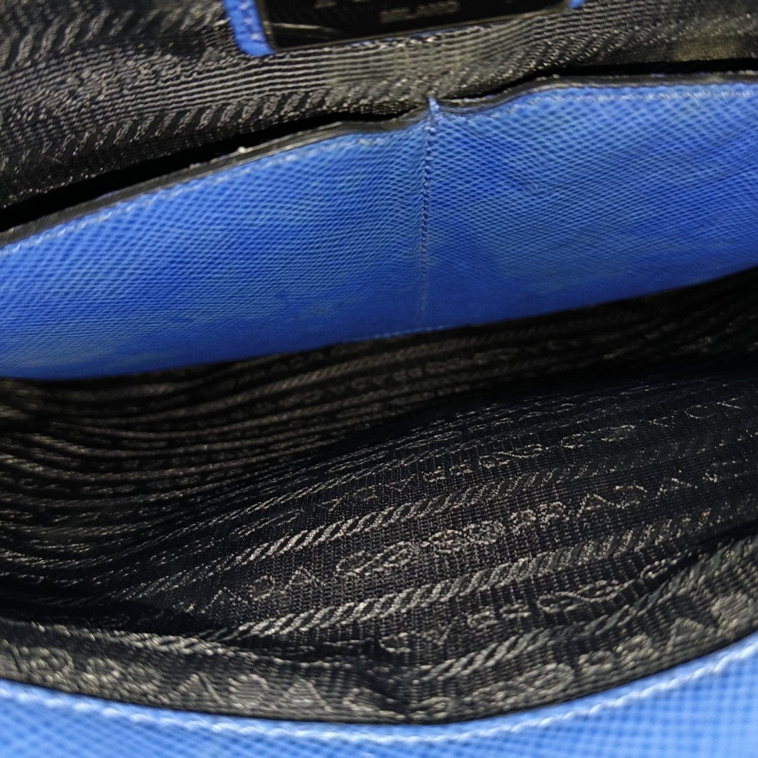 Saffiano Calfskin Tote Bag Blue