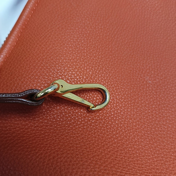 Calfskin Shoulder Bag Orange