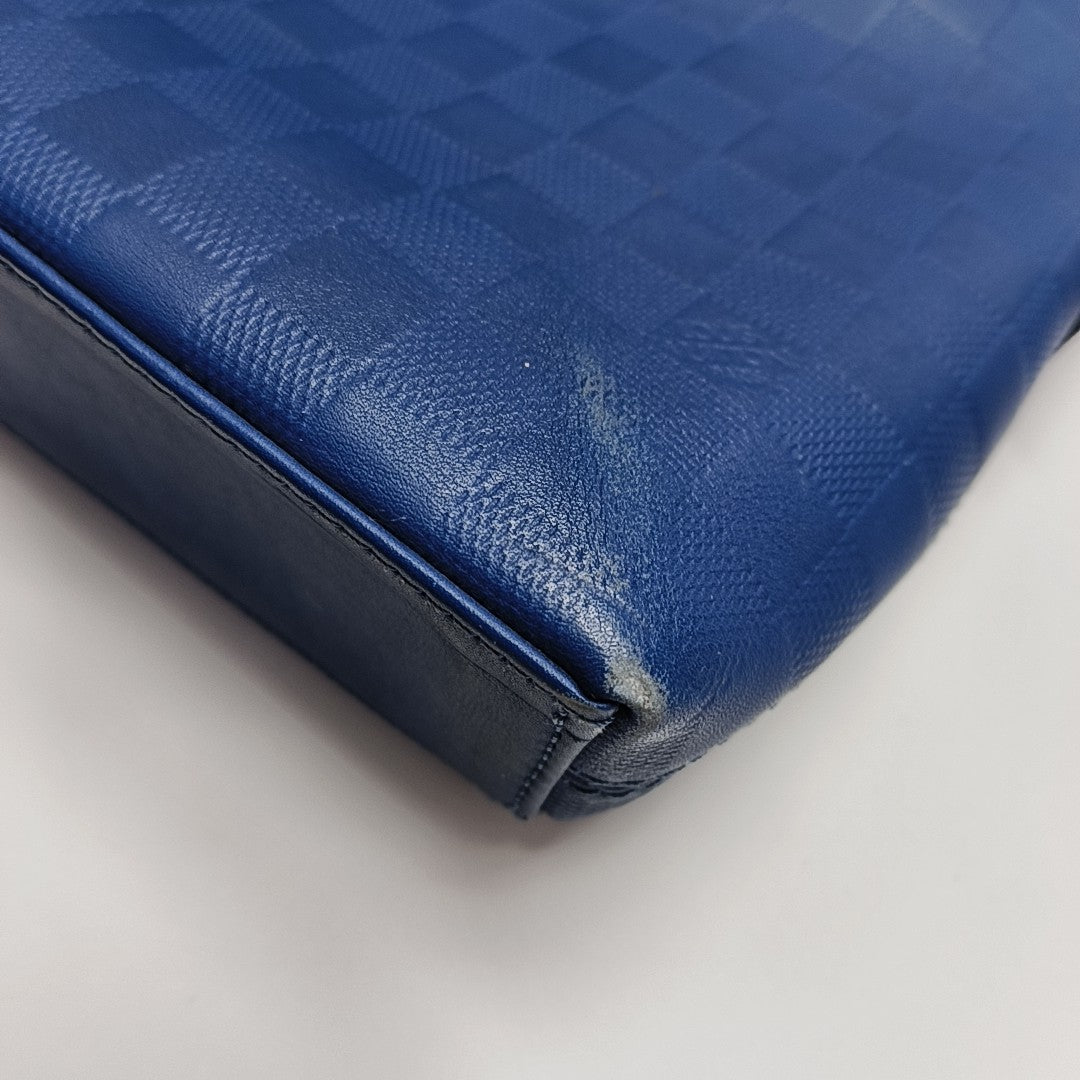 PORTE-DOCUMENTS Damier Calfskin Blue