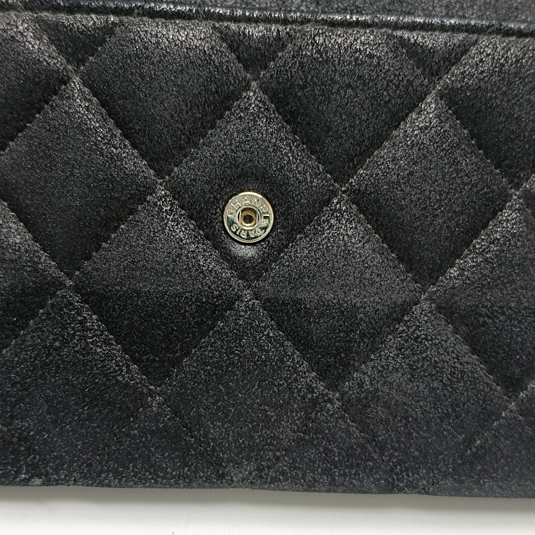 Quilted Lambskin Wallet Black