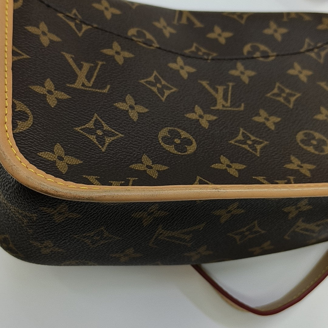DIANE Monogram Coated Canvas Brown