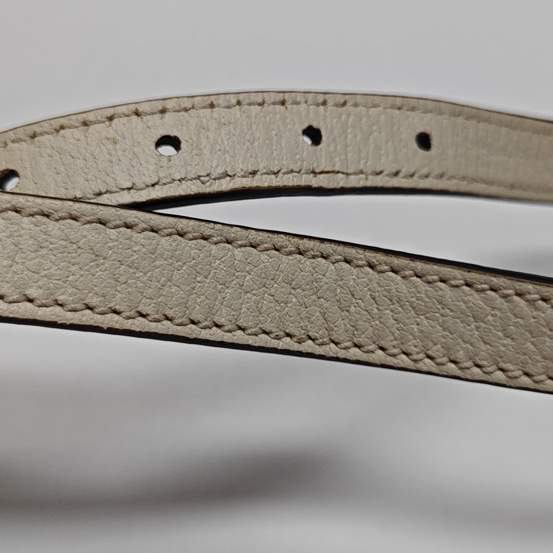 Sylvie Small Calfskin White