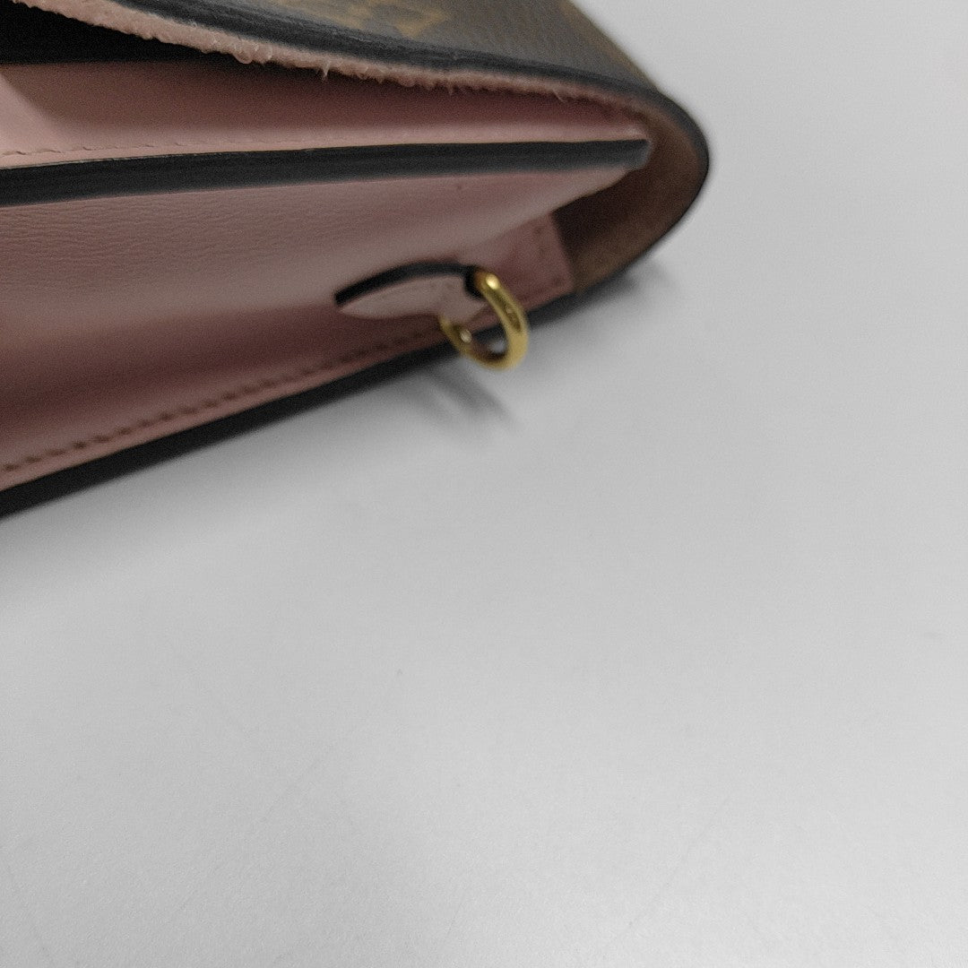FLORE Monogram Coated Canvas Brown