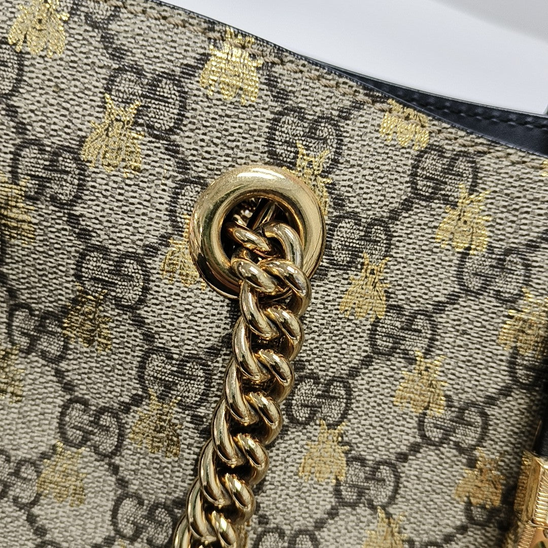 Padlock Medium Monogram Coated Canvas Brown