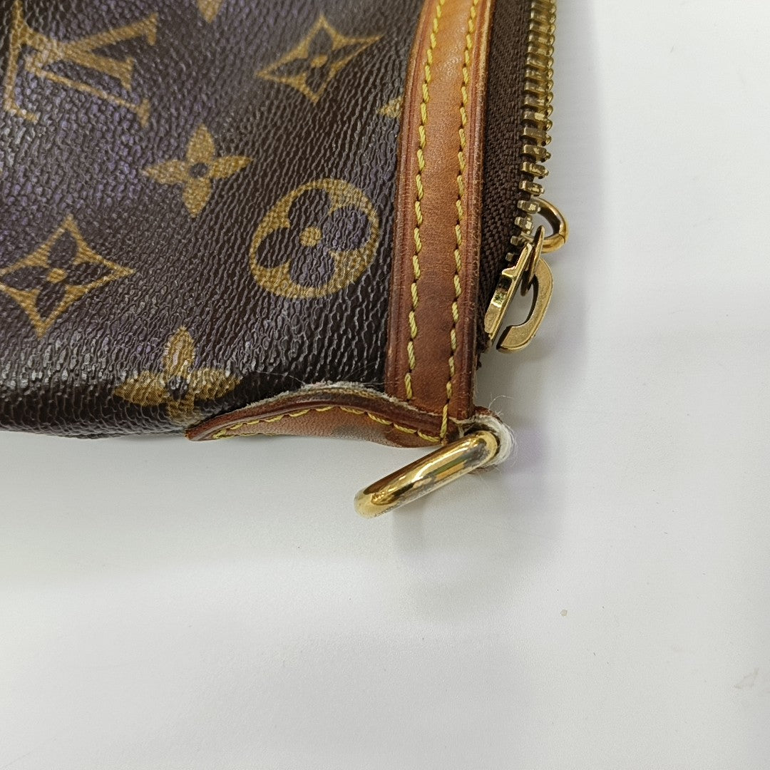 PALERMO PM Monogram Coated Canvas Brown