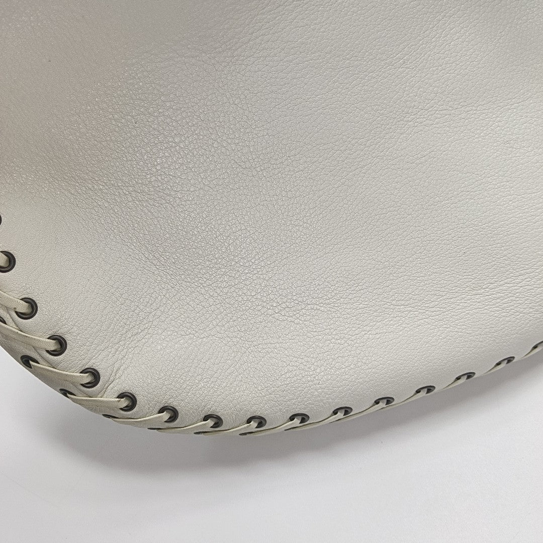 Calfskin Top Handle Bag White