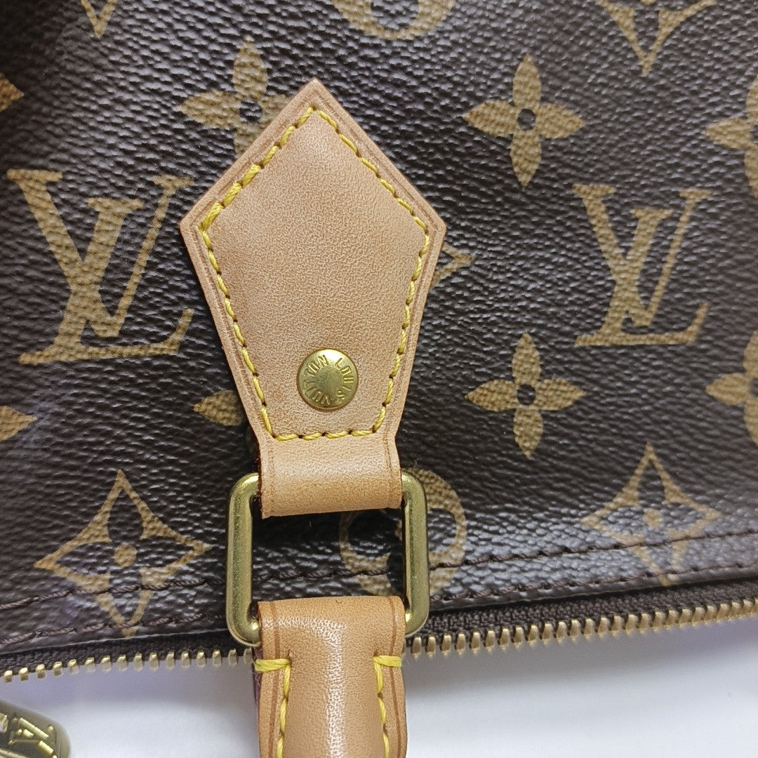 SPEEDY 25 Monogram Coated Canvas Brown