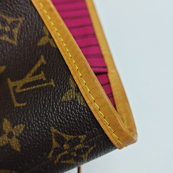 NEVERFULL MM Monogram Coated Canvas Brown