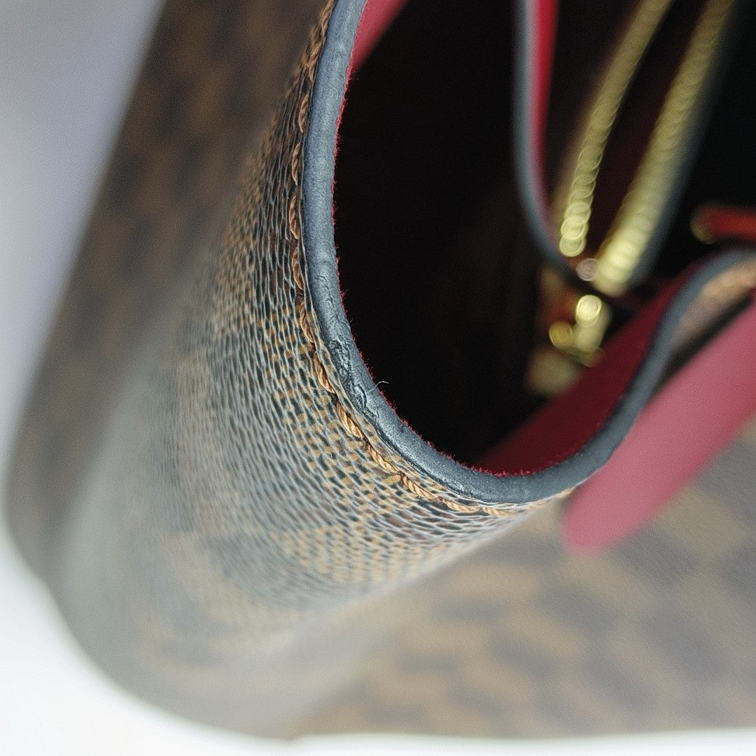 NÉONOÉ MM Damier Ebene Coated Canvas Brown