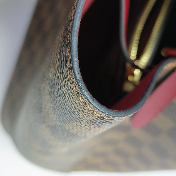 NÉONOÉ MM Damier Ebene Coated Canvas Brown