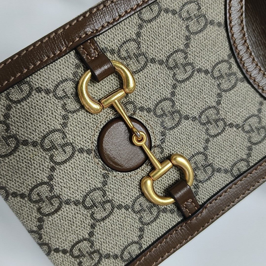 Horsebit 1955 Mini Coated Canvas Beige