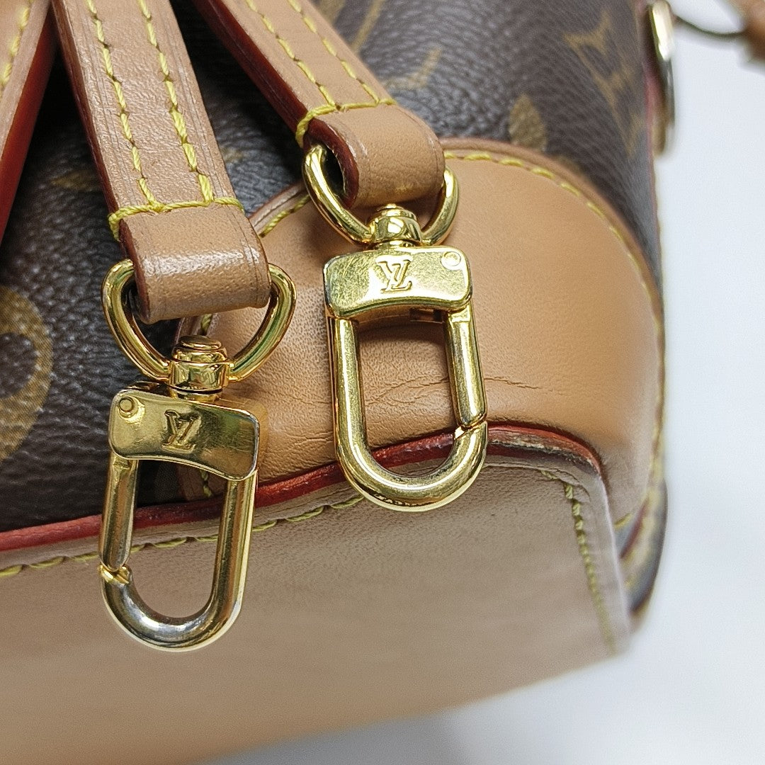 NOÉ Mini Monogram Coated Canvas Brown