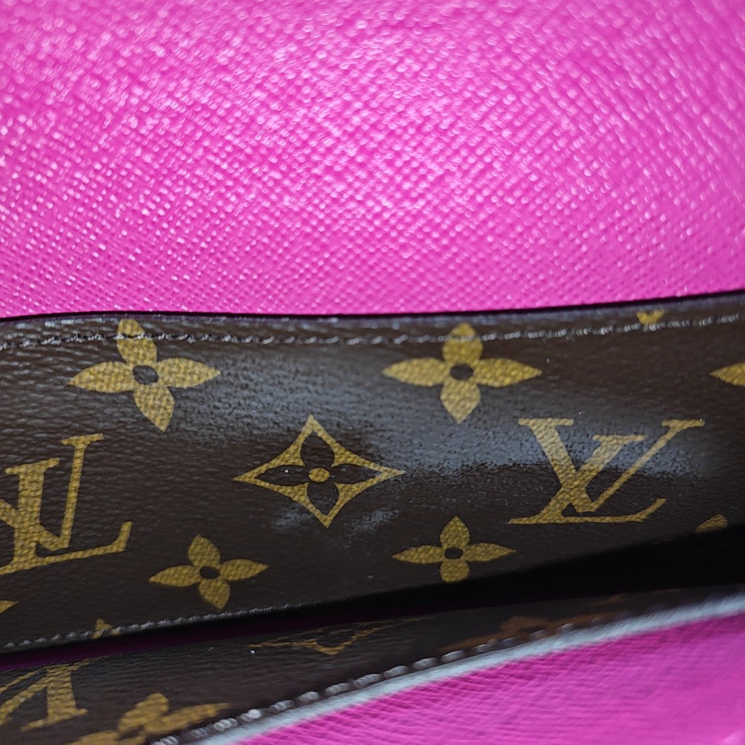 EMILIE Monogram Coated Canvas Brown Wallet
