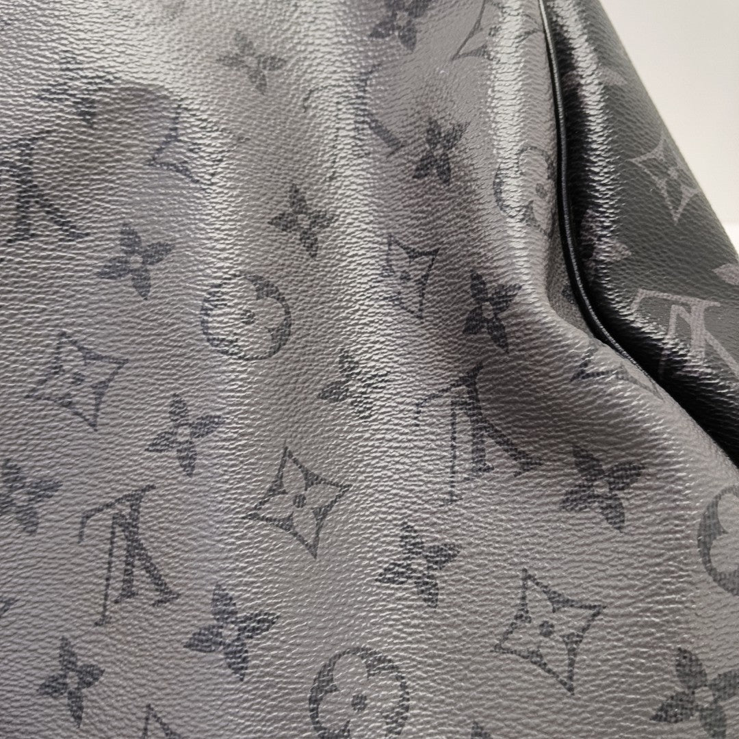 KEEPALL 50 Monogram Coated Canvas Gray