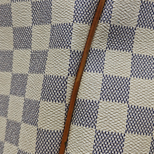 TOTALLY MM Damier Azur Coated Canvas White