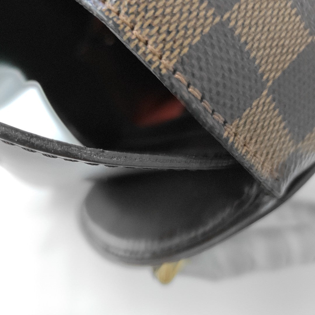 SARRIA SEAU Damier Ebene Coated Canvas Brown