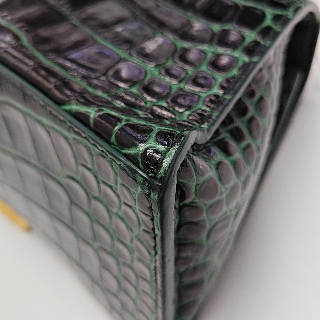 Hourglass S Calfskin Green
