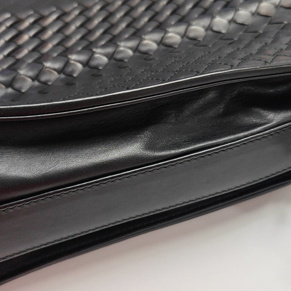 Calfskin Top Handle Bag Black