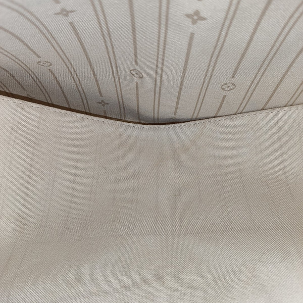 NEVERFULL GM Damier Azur Coated Canvas White