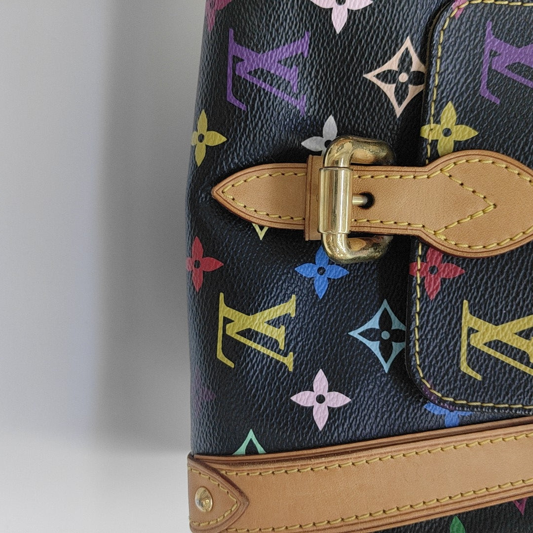 LV × TM PRISCILLA Monogram Coated Canvas Black
