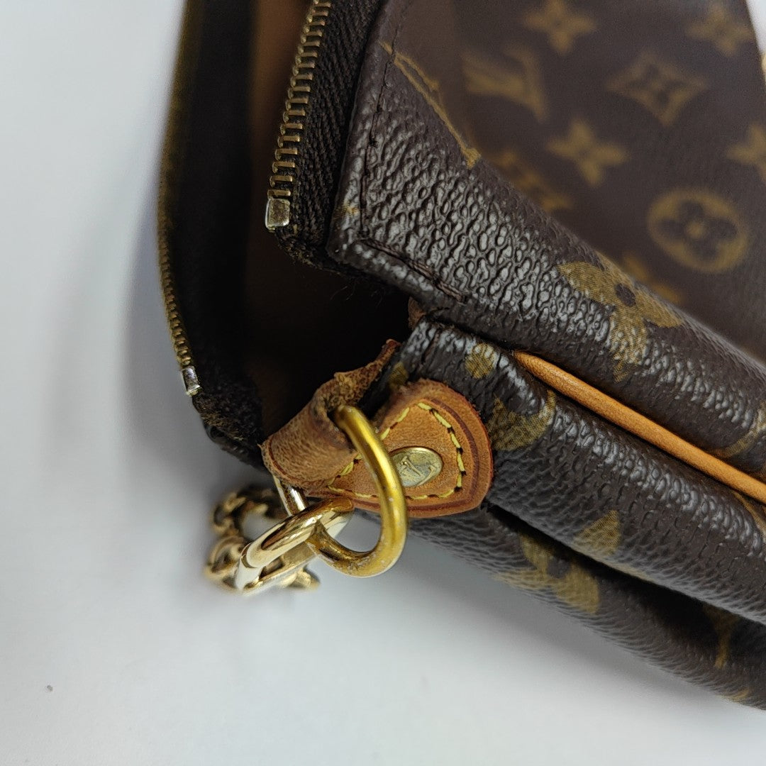 EVA Monogram Coated Canvas Brown