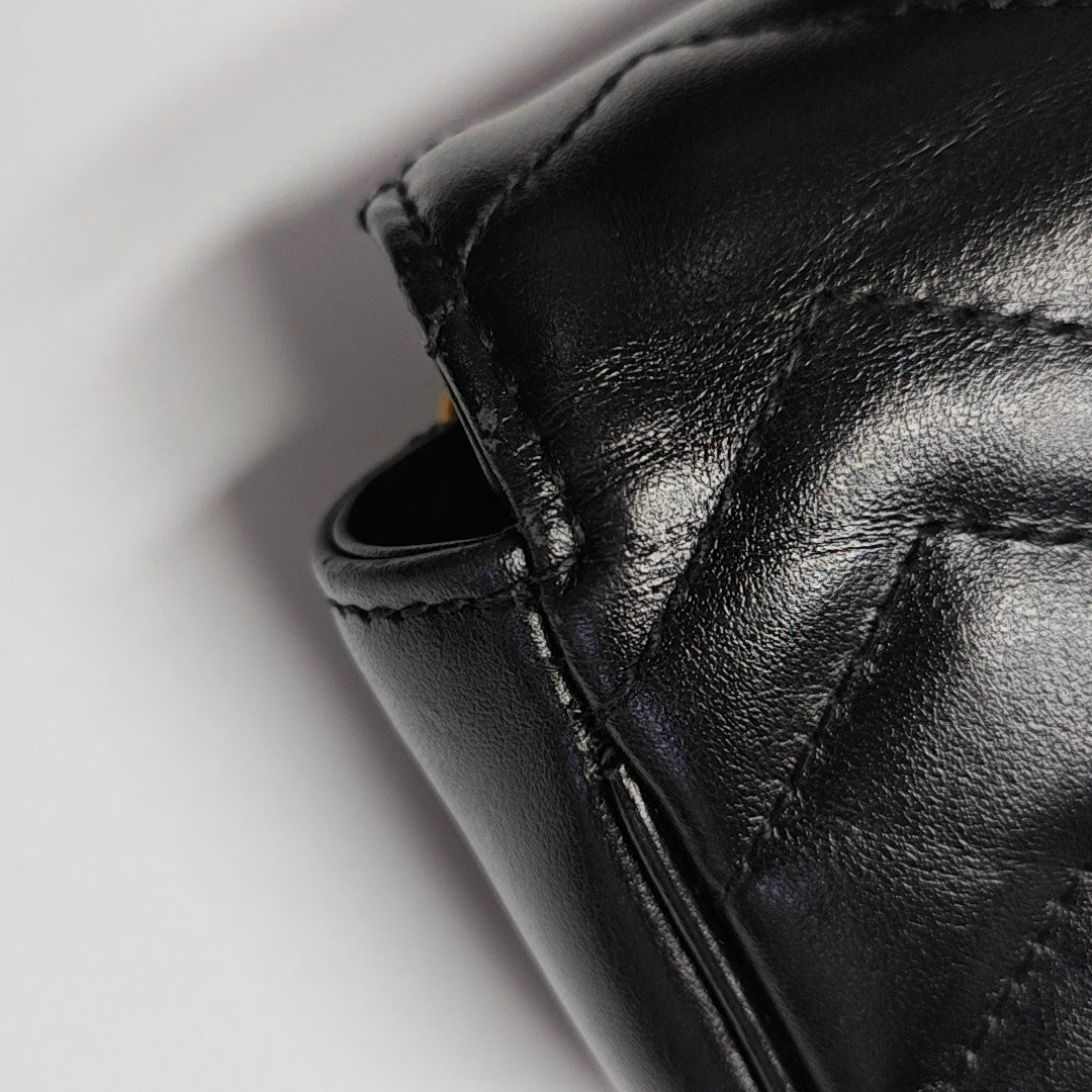 GG Marmont Mini Quilted Calfskin Black