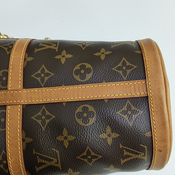 DUFFLE Monogram Coated Canvas Brown
