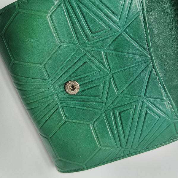 Calfskin Wallet Green