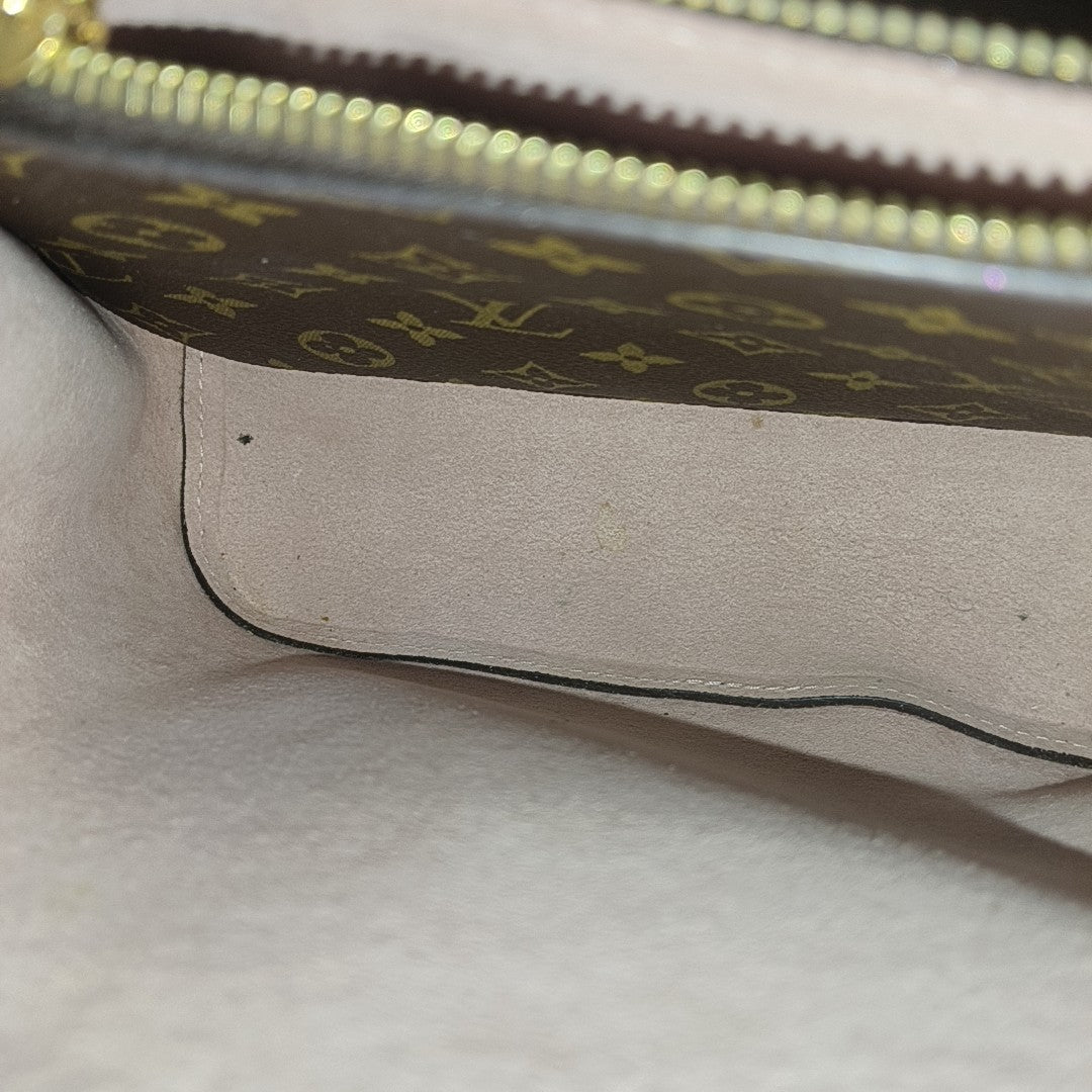 NÉONOÉ MM Monogram Coated Canvas Brown
