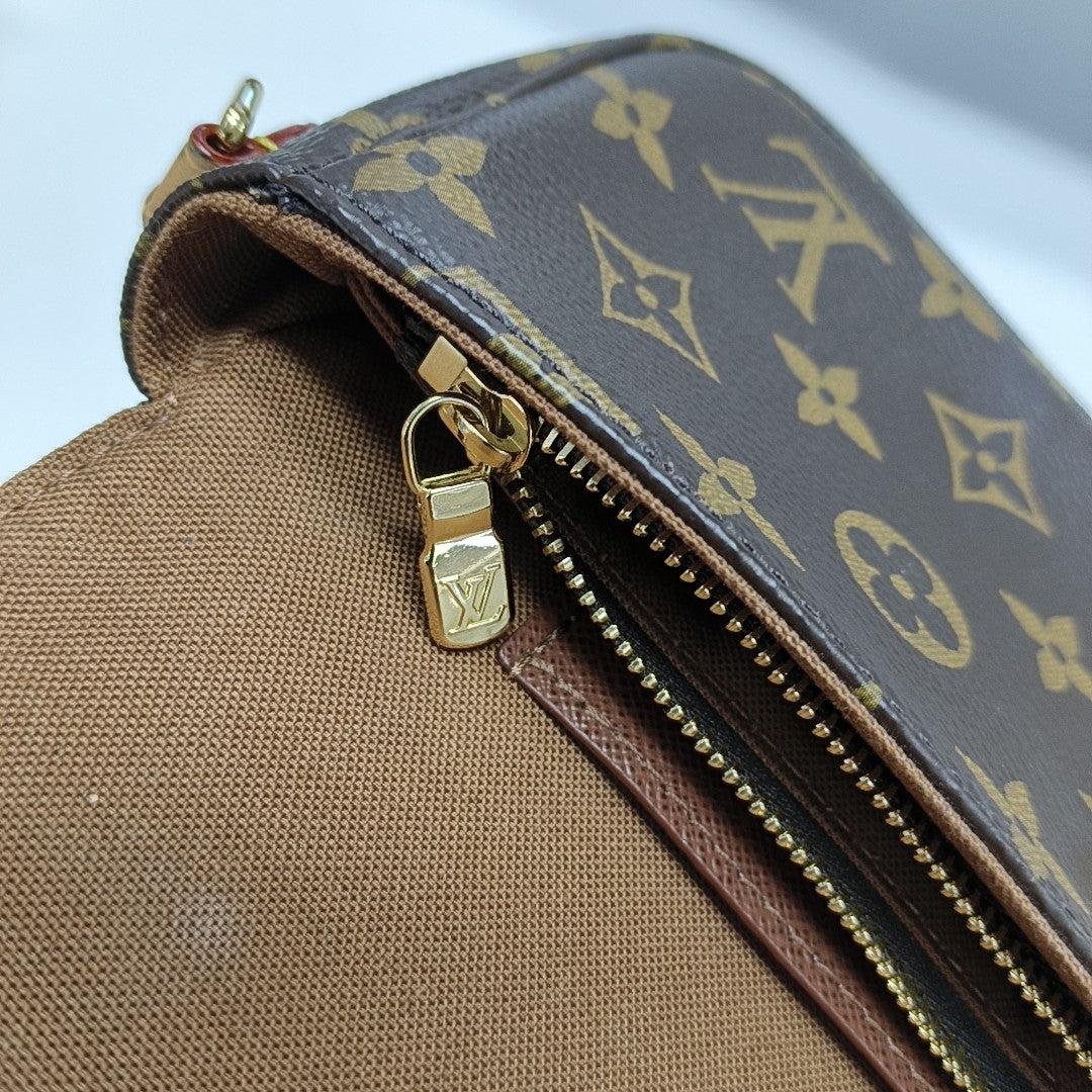 IVY Monogram Coated Canvas Brown