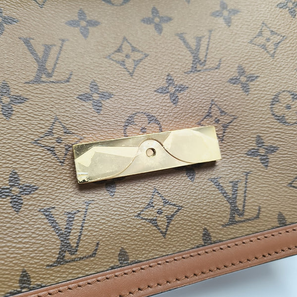 DAUPHINE MM Monogram Coated Canvas Brown