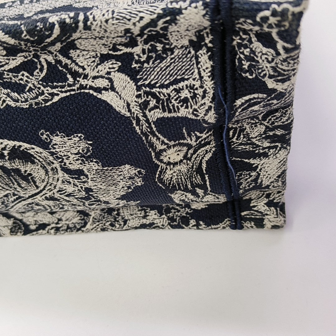 Book Tote Small Canvas Blue