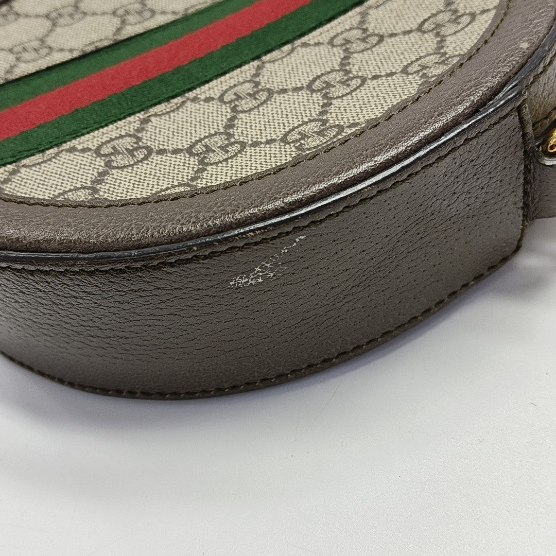 Ophidia Mini Monogram Lona Revestida Beige