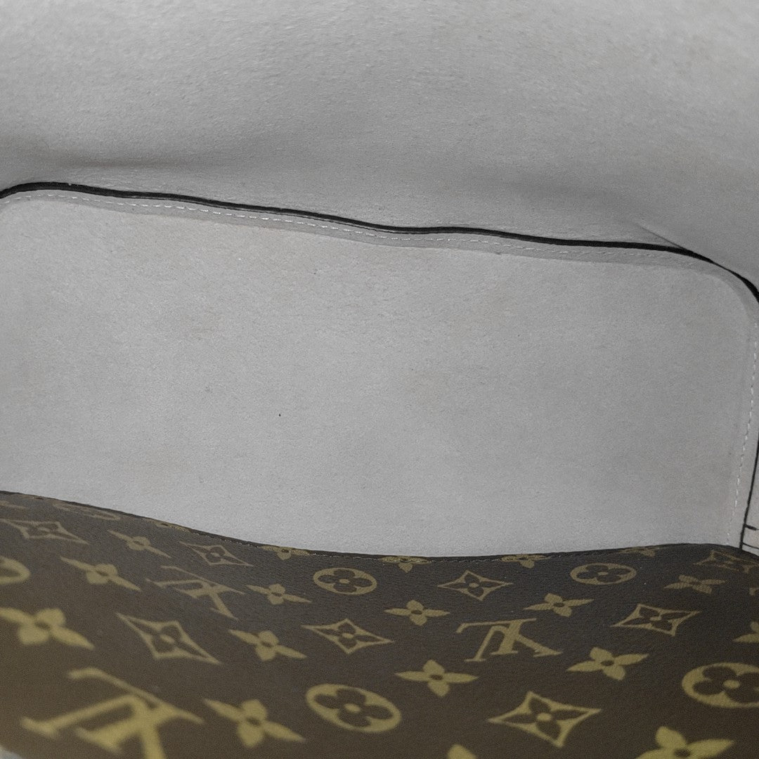 NÉONOÉ MM Monogram Coated Canvas Brown