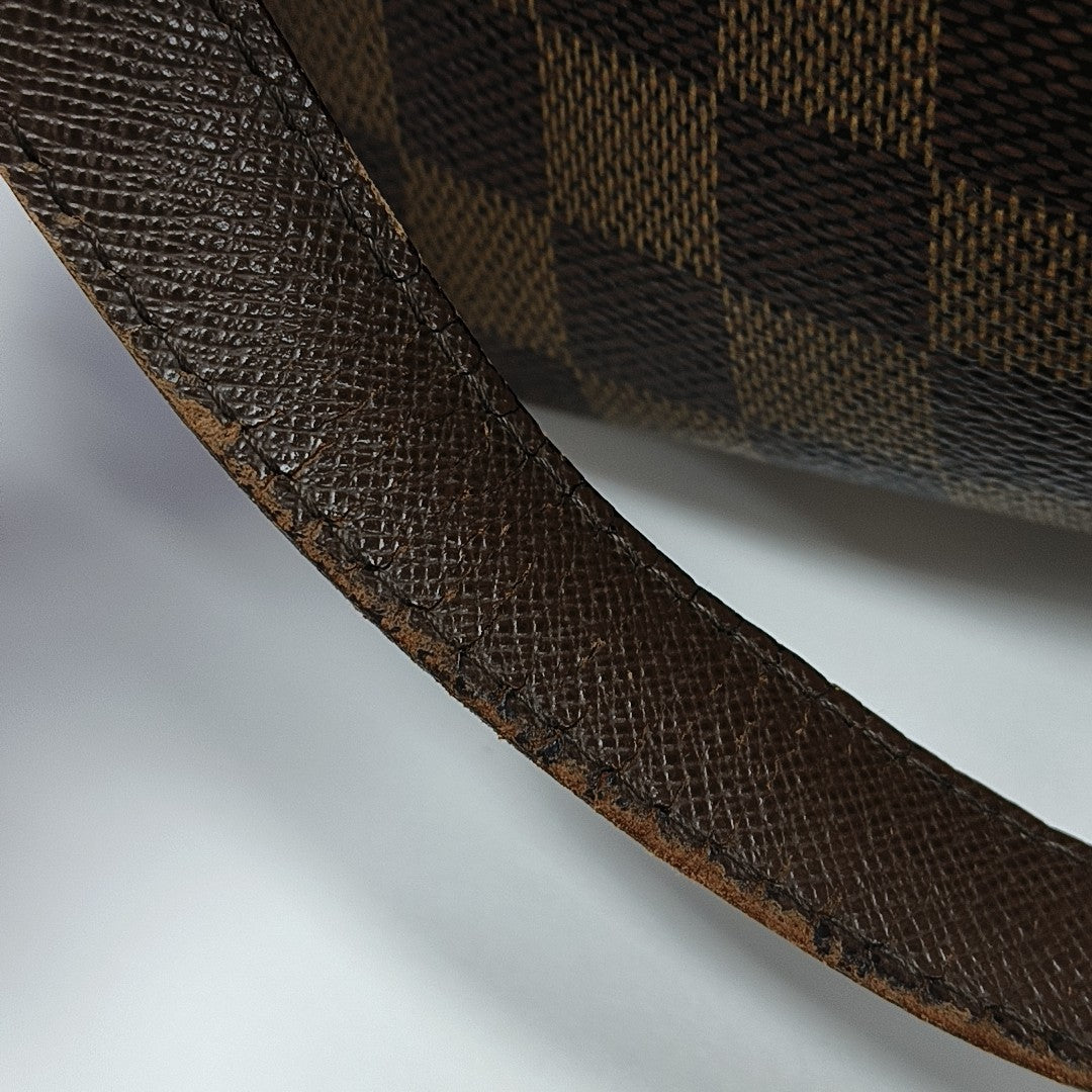 BELEM PM Damier Ebene Coated Canvas Brown