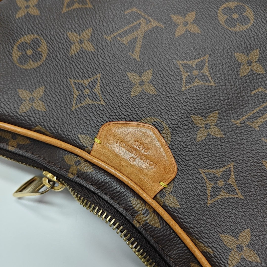 CROISSANT Monogram Coated Canvas Brown