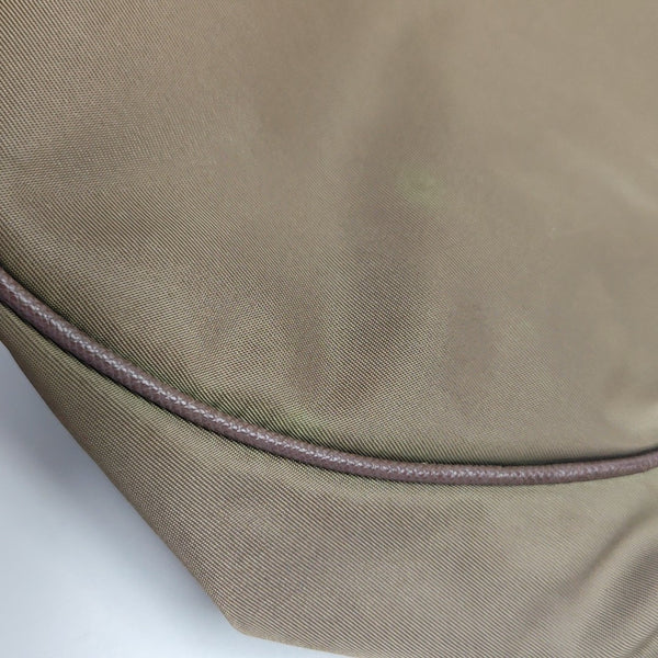 Nylon Shoulder Bag Beige
