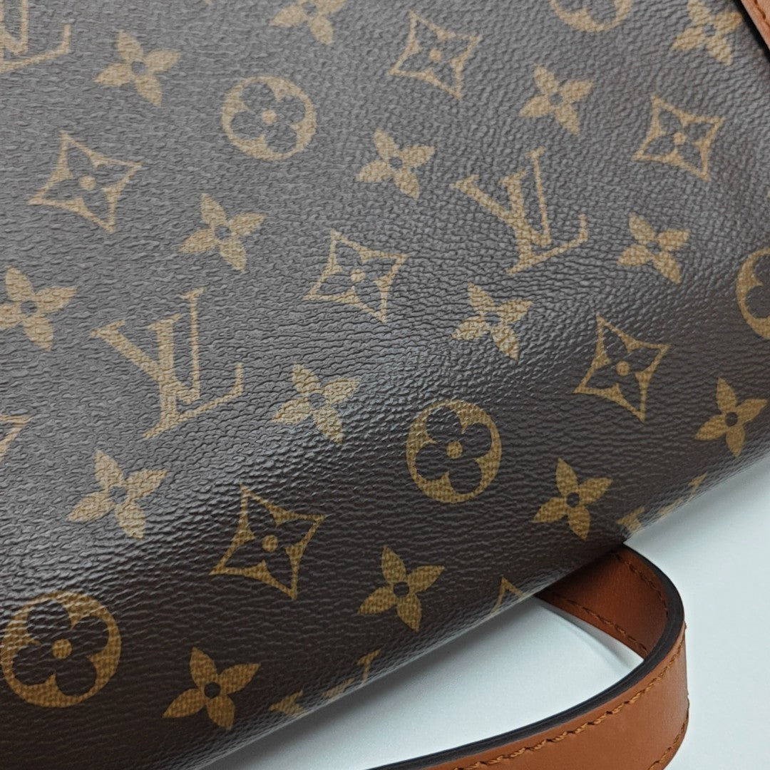 DAUPHINE MM Monogram Coated Canvas Brown