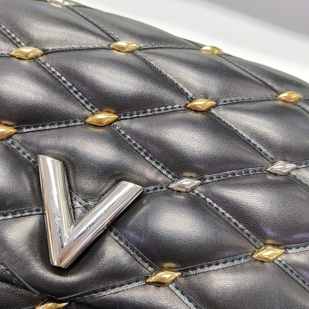 GO-14 Quilted Lambskin Black