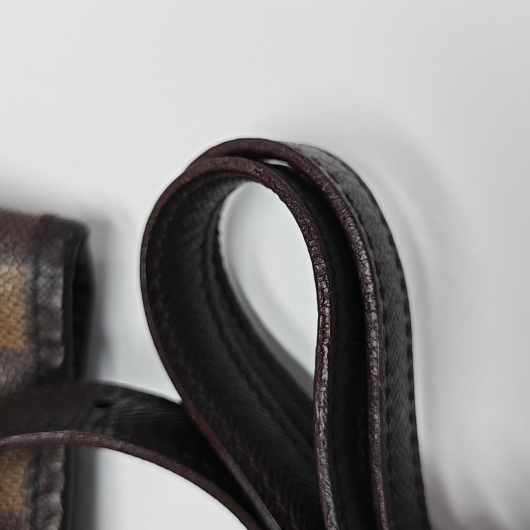 BUCKET PM Damier Ebene Coated Canvas Brown